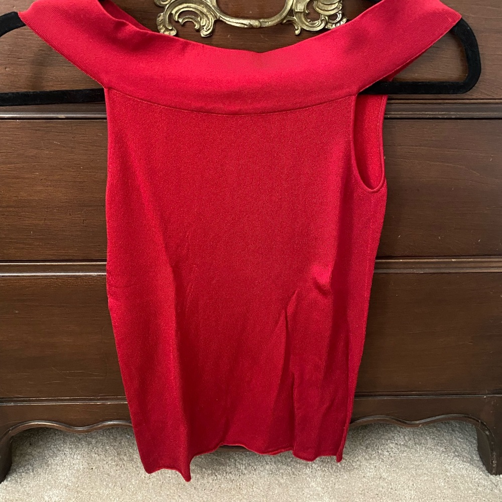 Armani top, size 44, red, never worn, vintage, no tags - Picture 2 of 4